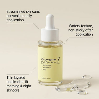 Growzume 7 Dark Spot Serum 30ml | Brightening & Even Tone Facial Serum