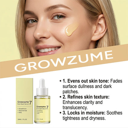 Growzume 7 Dark Spot Serum 30ml | Brightening & Even Tone Facial Serum
