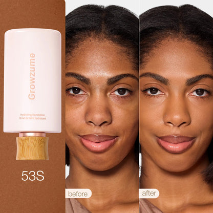 Limited Time BOGO Free🔥 Hydrating Foundation & Brush - Full Coverage Base + Free Buffing Brush