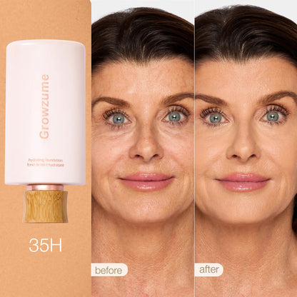 Limited Time BOGO Free🔥 Hydrating Foundation & Brush - Full Coverage Base + Free Buffing Brush