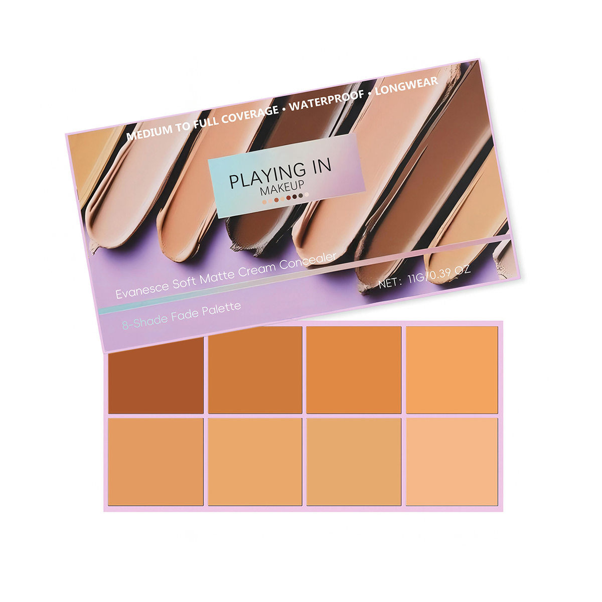 8-Shade Soft Matte Cream Concealer Fade Palette