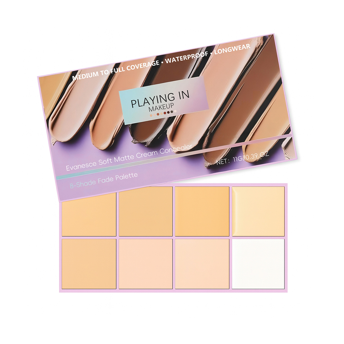 8-Shade Soft Matte Cream Concealer Fade Palette