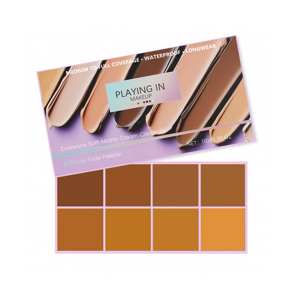 8-Shade Soft Matte Cream Concealer Fade Palette