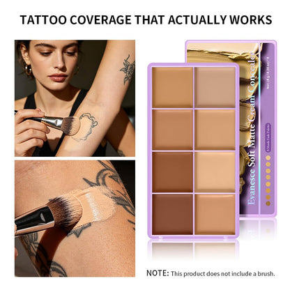 8-Shade Soft Matte Cream Concealer Fade Palette