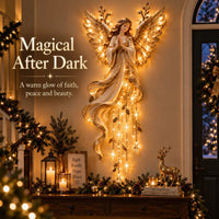 ⭐Guardian Angel Starfall Cascade - Lighted Faith & Blessing Christmas Wall Decor